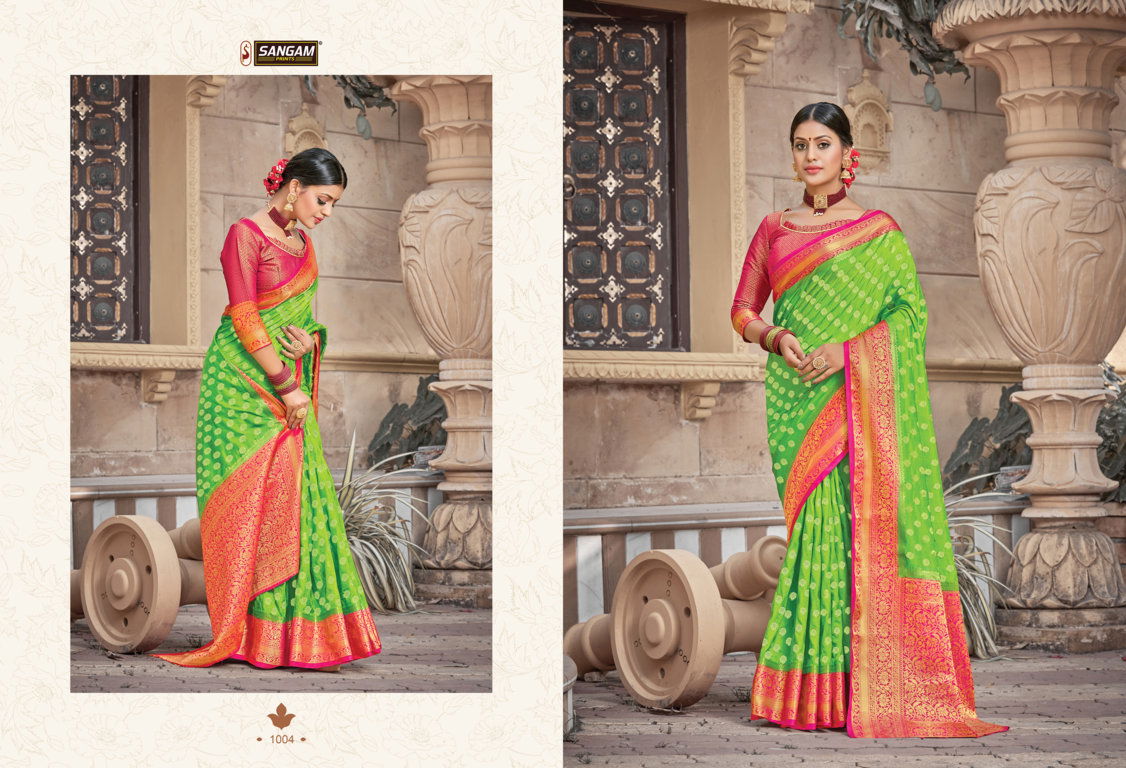 Sangam Madhubani Silk Latest Fancy Festive Wear Designer Silk Sarees Collection